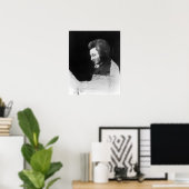 Onafgewerkt portret van Wolfgang Amadeus Mozart Poster (Thuiskantoor)