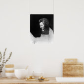 Onafgewerkt portret van Wolfgang Amadeus Mozart Poster (Keuken)