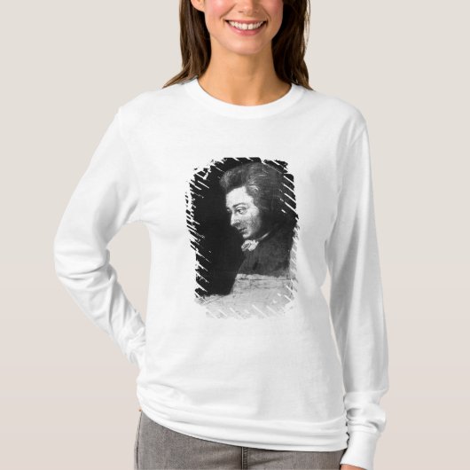 Onafgewerkt portret van Wolfgang Amadeus Mozart T-shirt (Voorkant)