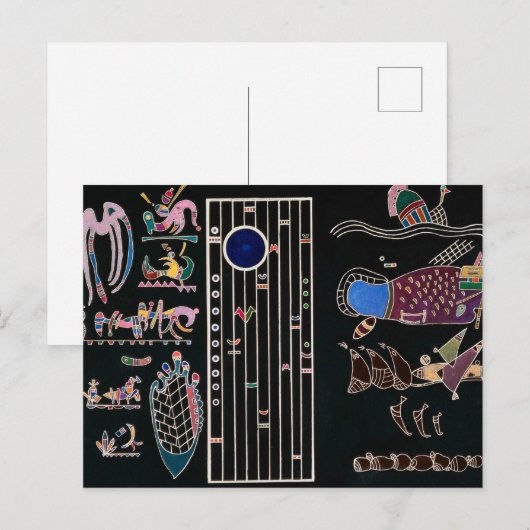 Onafgewerkt schilderij van Wassily Kandinsky Briefkaart (Voorkant / Achterkant)