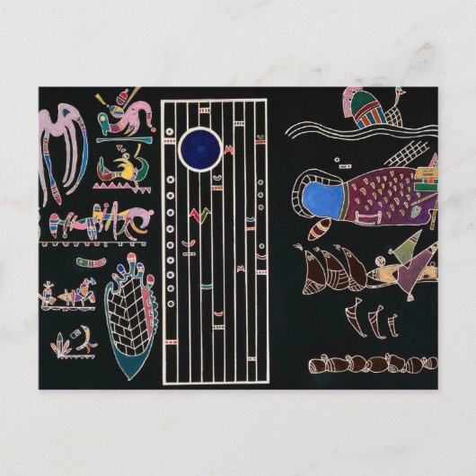 Onafgewerkt schilderij van Wassily Kandinsky Briefkaart (Voorkant)