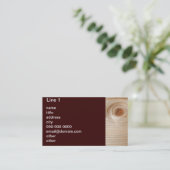 Onafgewerkte rugleuning van hout visitekaartje (Staand voorkant)