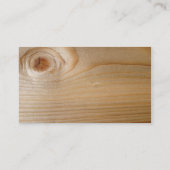 Onafgewerkte rugleuning van hout visitekaartje (Achterkant)