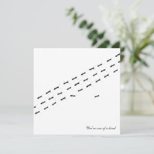 Onafhankelijk Ants Briefkaart (Staand voorkant)