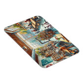 Onafhankelijk café in Portland Oregon Magneet (Rechterzijde)