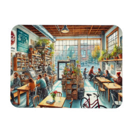 Onafhankelijk café in Portland Oregon Magneet