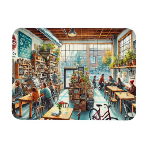 Onafhankelijk café in Portland Oregon Magneet