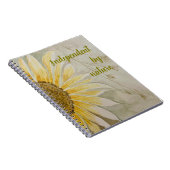 Onafhankelijk door natuur tijdschrift zonnebloem notitieboek (Rechterzijde)