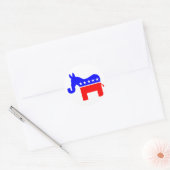 ONAFHANKELIJK EN BIPARTISAN - Donkey/olifant hybri Ronde Sticker (Envelop)