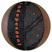 Onafhankelijk en trots. basketbal (Verticaal)