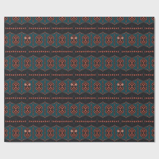 Onafhankelijk en trots. cadeaupapier (Vlak)