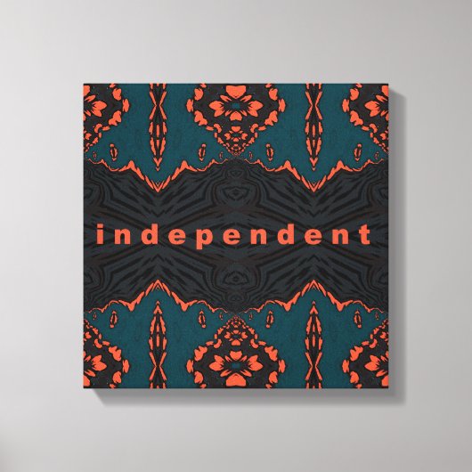 Onafhankelijk en trots canvas afdruk (Voorkant)