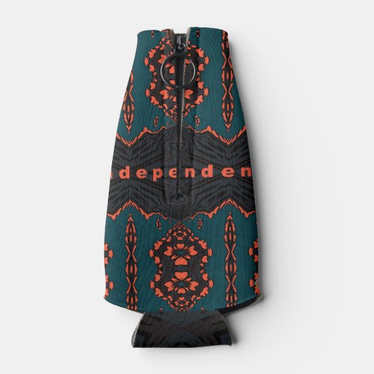 Onafhankelijk en trots flesjeskoeler (Achterkant)