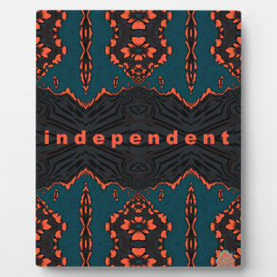 Onafhankelijk en trots fotoplaat