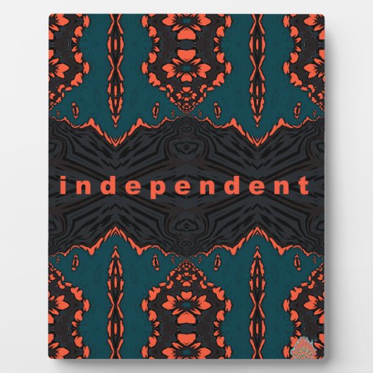 Onafhankelijk en trots fotoplaat (Voorkant)