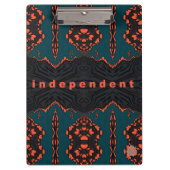 Onafhankelijk en trots. klembord (Voorkant)