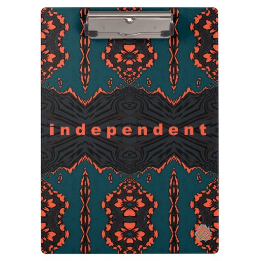 Onafhankelijk en trots. klembord (Voorkant)