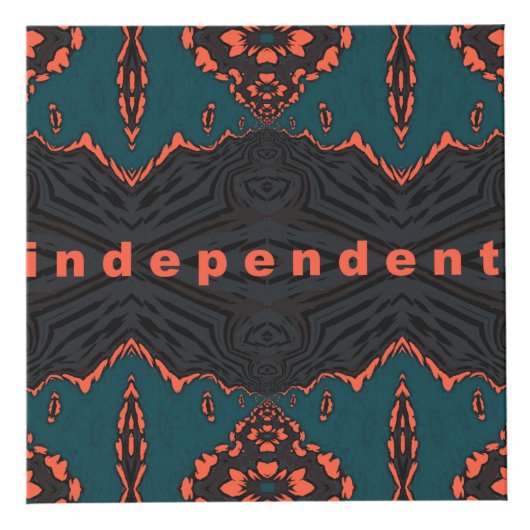 Onafhankelijk en trots. kubus (Voorkant)