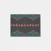 Onafhankelijk en trots. post-it® notes (Voorkant)