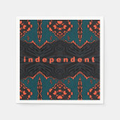 Onafhankelijk en trots servet (Voorkant)