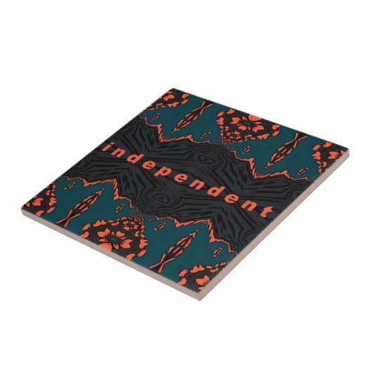 Onafhankelijk en trots tegeltje (Zijkant)