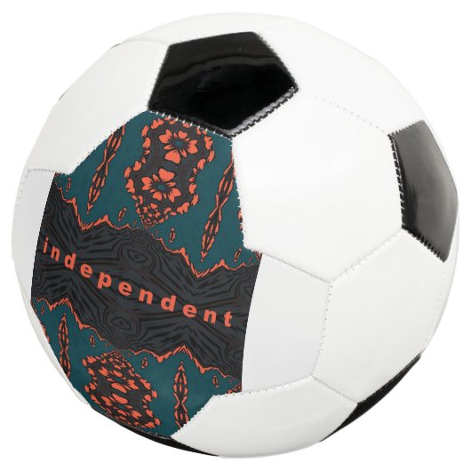 Onafhankelijk en trots. voetbal (Drie kwart)
