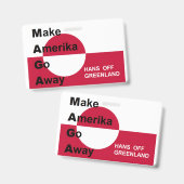 Onafhankelijk Groenland Badge (Voor- en achterkant)