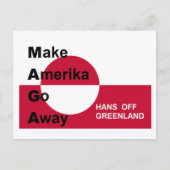 Onafhankelijk Groenland Briefkaart (Voorkant)