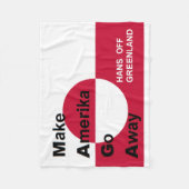 Onafhankelijk Groenland Fleece Deken (Voorkant)