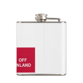 Onafhankelijk Groenland Heupfles (Achterkant)