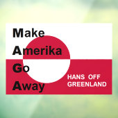 Onafhankelijk Groenland Raamsticker (Vel 3)