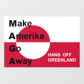 Onafhankelijk Groenland Raamsticker (Vel)