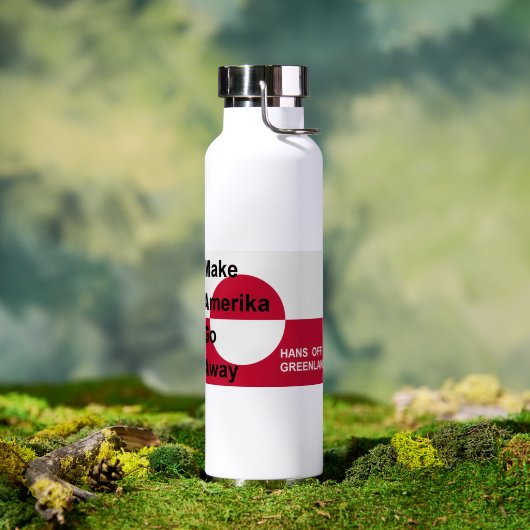 Onafhankelijk Groenland Waterfles (Buiten (Gedraaid) )
