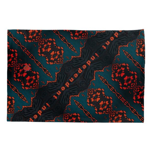 Onafhankelijk in Oranje en groen Kussensloop (Achterkant-Links)