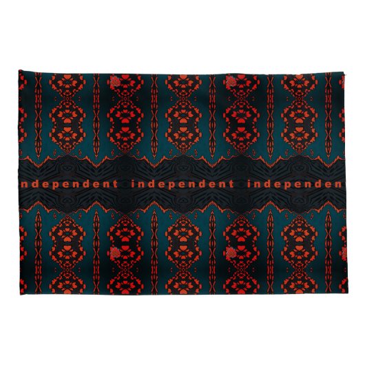 Onafhankelijk in Oranje en groen Kussensloop (Achterkant-Rechts)