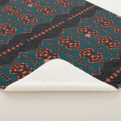 Onafhankelijk in Oranje en groen Sherpa Deken (3/4)