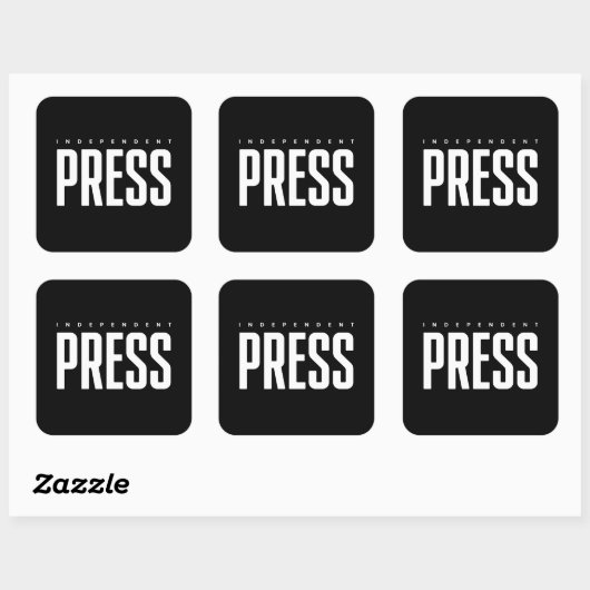 Onafhankelijk persidentificatiescherm vierkante sticker (Vel)