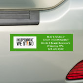 onafhankelijk staan we tegen de bumpersticker (Op auto)