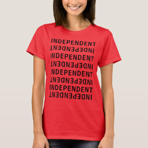 Onafhankelijk van de schouderbovenkant t-shirt