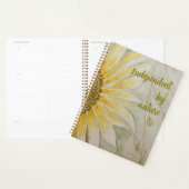 Onafhankelijk van nature dagboek zonnebloem planner (Display)