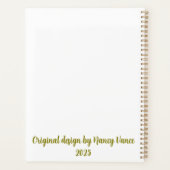 Onafhankelijk van nature dagboek zonnebloem planner (Achterkant)