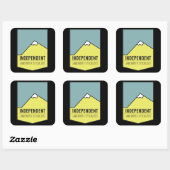 ONAFHANKELIJK VIERKANTE STICKER (Vel)