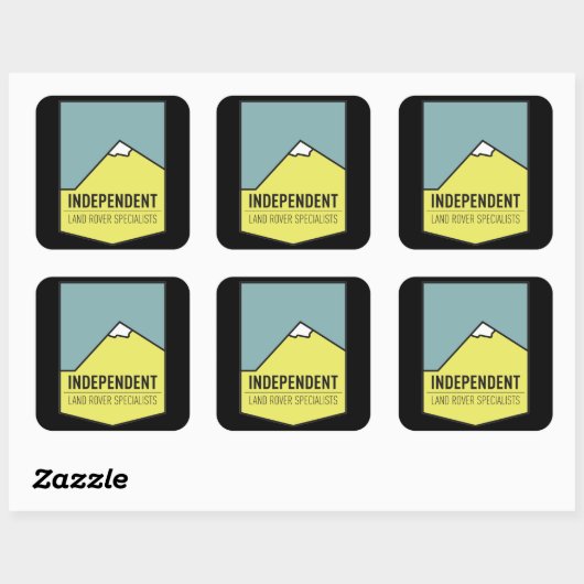 ONAFHANKELIJK VIERKANTE STICKER (Vel)