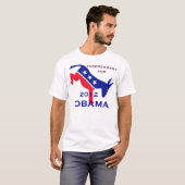 Onafhankelijk voor Obama t-shirt (Voorkant volledig)