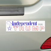 Onafhankelijk voor Trump Bumpersticker (Op auto)