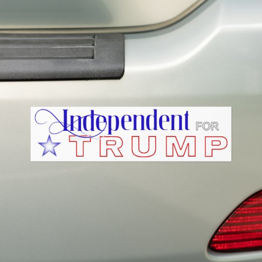 Onafhankelijk voor Trump Bumpersticker (Op auto)