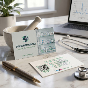 Onafhankelijke Apotheek Modern Groen Licht Visitekaartje