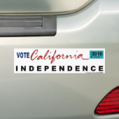 ONAFHANKELIJKE BUMPERSTICKER VAN CALIFORNIA (Op auto)