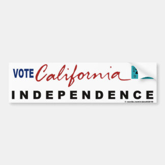 ONAFHANKELIJKE BUMPERSTICKER VAN CALIFORNIA