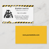 Onafhankelijke contractant visitekaartje (Voorkant / Achterkant)